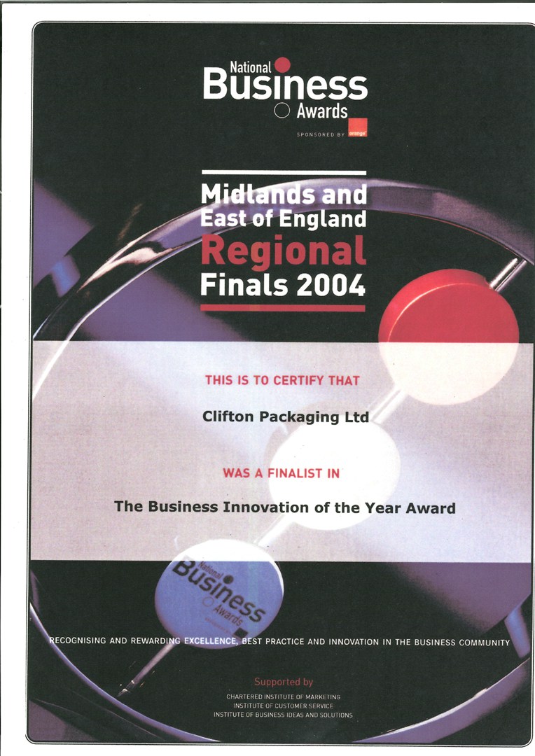 National Business Awards 2004 - The Business Innovation of the Year Awards