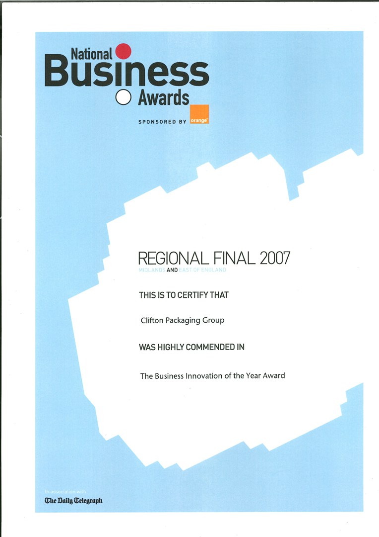 Regional Finals 2007 - The Business Innovation of the Year Award