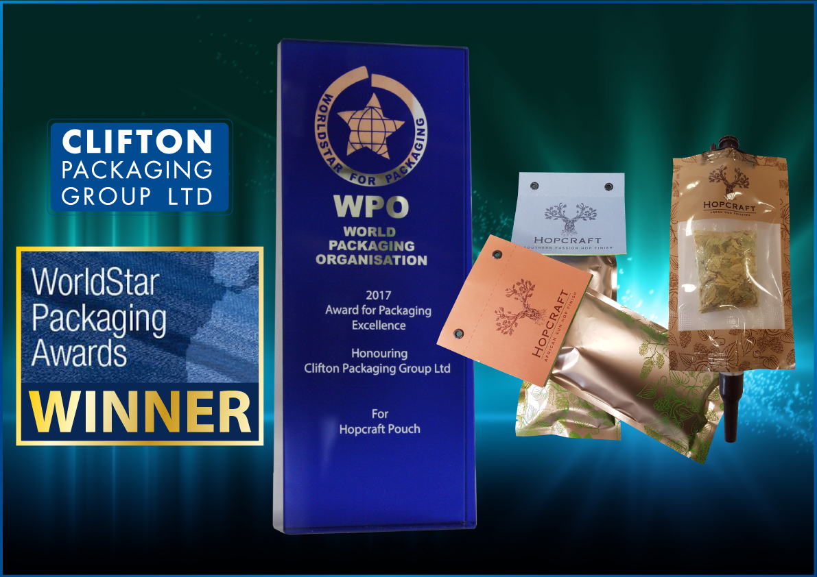 World Star Packaging Awards 2017, Clifton Packaging Group LTD.  World Packaging Organisation. Flexible Packaging, Packaging