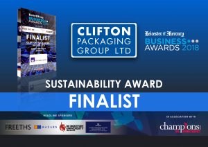 Leicester Mercury Business Awards 2018 - Sustainability Finalist