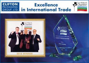 East Midlands Chambers Business Awards 2018 Winners Excellence in International Trade
