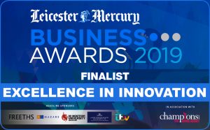 Leicester Mercury Business Award 2019 - Finalist Excellence in innovation